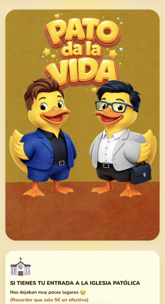 Tarjeta Pato da la Vida invitaciones Ya!